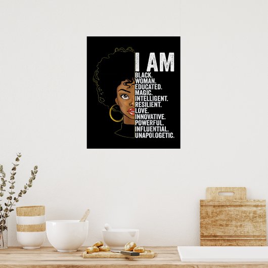 Zwarte geschiedenismaand poster (Keuken)