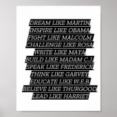 Zwarte geschiedenismaand poster (Voorkant)