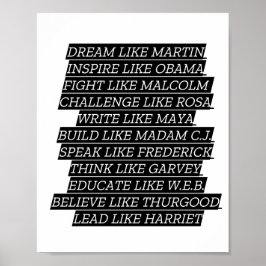 Zwarte geschiedenismaand poster