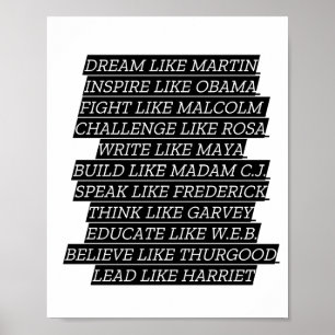 Zwarte geschiedenismaand poster