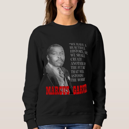 Zwarte geschiedenismaand Pride Gift Marcus Garvey  Trui (Voorkant)