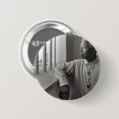 Zwarte geschiedenismaand ronde button 5,7 cm (Voorkant /achterkant)