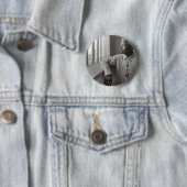 Zwarte geschiedenismaand ronde button 5,7 cm (In situ)