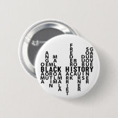 Zwarte geschiedenismaand ronde button 5,7 cm (Voorkant /achterkant)