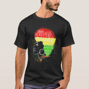 Zwarte geschiedenismaand Shirt Afrikaanse vrouw Af