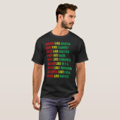 Zwarte-geschiedenismaand Shirt Zwarte Pride Leader (Voorkant volledig)