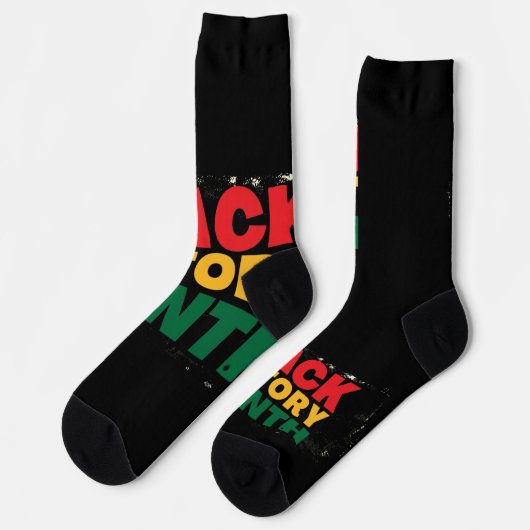 Zwarte geschiedenismaand sokken (Links)