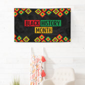 Zwarte geschiedenismaand spandoek (Insitu)