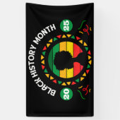 Zwarte geschiedenismaand spandoek (Verticaal)