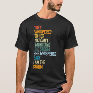 Zwarte geschiedenismaand Sterke zwarte vrouw ik be T-shirt