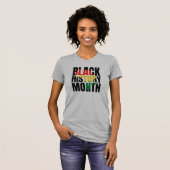 Zwarte geschiedenismaand T-Shirt (Voorkant volledig)