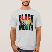 Zwarte geschiedenismaand T-Shirt (Voorkant)