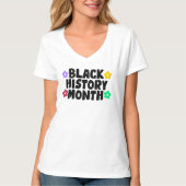 Zwarte geschiedenismaand T-Shirt (Voorkant)