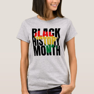 Zwarte geschiedenismaand t-shirt
