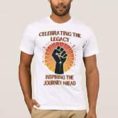 Zwarte geschiedenismaand t-shirt (Voorkant)