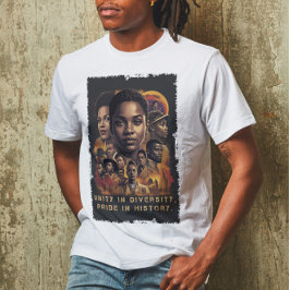Zwarte geschiedenismaand t-shirt