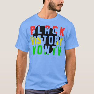 zwarte geschiedenismaand t-shirt