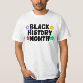 Zwarte geschiedenismaand T-Shirt (Voorkant)
