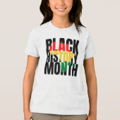 Zwarte geschiedenismaand T-Shirt (Voorkant)