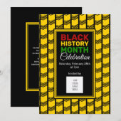 Zwarte geschiedenismaand TOEVOEGEN LOGO-FOTO Kaart (Voorkant / Achterkant)