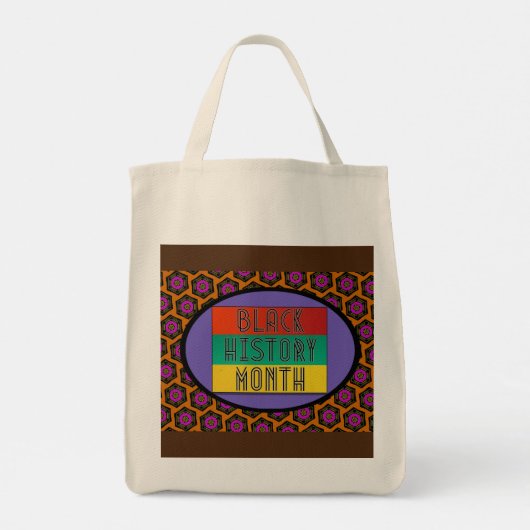 Zwarte geschiedenismaand tote bag (Achterkant)