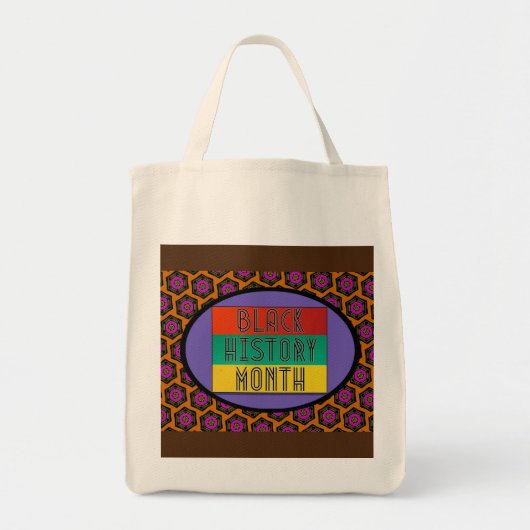 Zwarte geschiedenismaand tote bag (Voorkant)