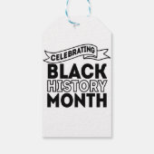 Zwarte-geschiedenismaand vieren cadeaulabel (Achterkant)