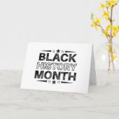 Zwarte-geschiedenismaand vieren kaart (Gele Bloem)