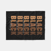 Zwarte-geschiedenismaand Vrouwen Zwarte-liefde Mel Fleece Deken (Voorkant (Horizontaal))