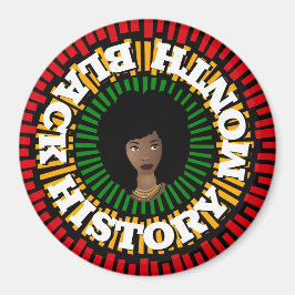 Zwarte geschiedenismaand, zon- en zwarte vrouw magneet