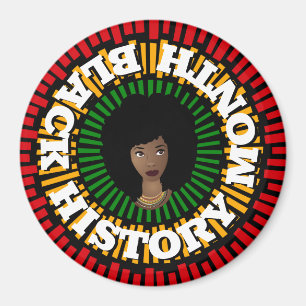 Zwarte geschiedenismaand, zon- en zwarte vrouw magneet