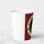 Zwarte geschiedenismaand, zon- en zwarte vrouw papieren bekers (Rechts)