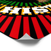 Zwarte geschiedenismaand, zon- en zwarte vrouw poster (Hoek)