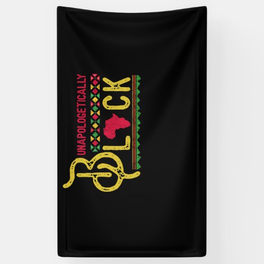 Zwarte-geschiedenismaand zonder apologetisch zwart spandoek (Verticaal)