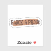 Zwarte geschiedenismaand - zwart werkblad | Afgesn Sticker (Vel)