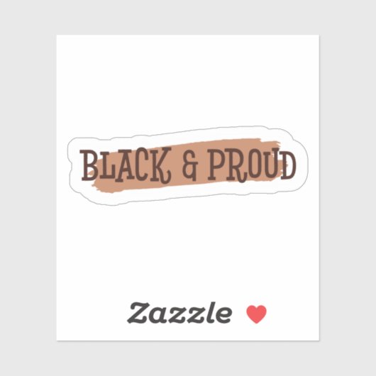 Zwarte geschiedenismaand - zwart werkblad | Afgesn Sticker (Vel)