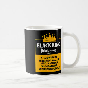 Zwarte geschiedenismaand Zwarte koning voor Afrika Koffiemok