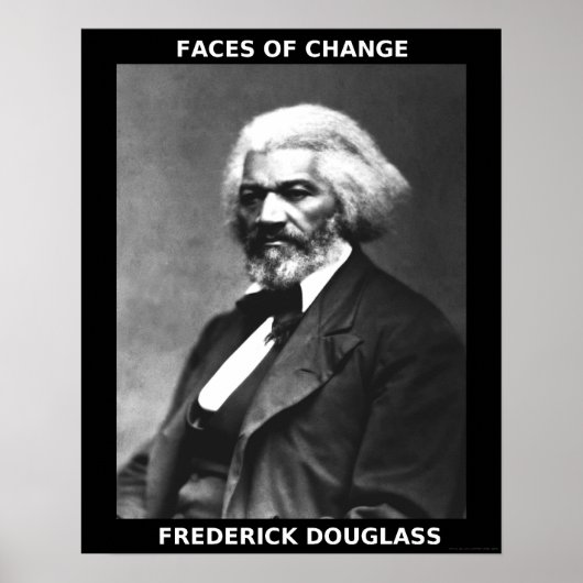 Zwarte geschiedenismachten - Frederick Douglass Poster (Voorkant)