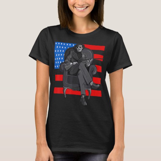 Zwarte-geschiedenispanter T-shirt (Voorkant)
