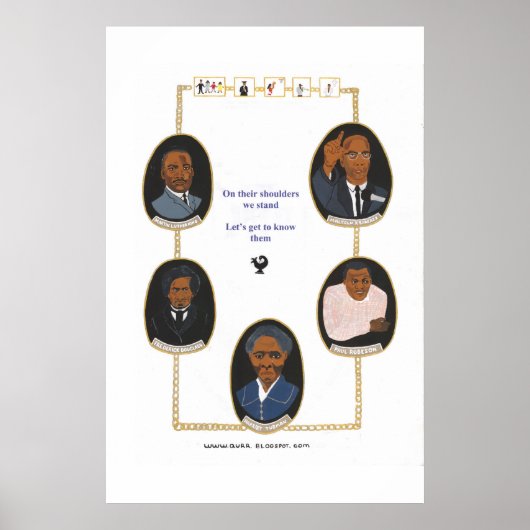 Zwarte geschiedenistrainingskans poster (Voorkant)