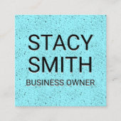 Zwarte Gespikkelde achtergrond Vierkante Visitekaartje (Voorkant)