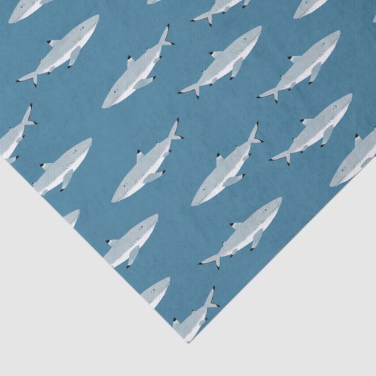 Zwarte getipte rifhaai tissuepapier (Detail)