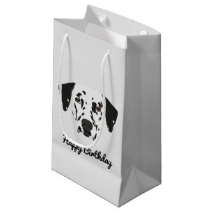 Zwarte gevlekte Dalmatische hond Klein Cadeauzakje