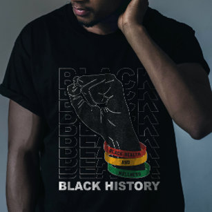 Zwarte Gezondheid en Wellness Zwarte Geschiedenis  T-shirt