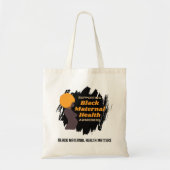 ZWARTE GEZONDHEID VAN MOEDERS Ondersteunend bewust Tote Bag (Voorkant)