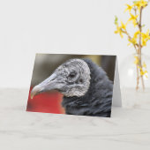 Zwarte gier foto kaart (Gele Bloem)