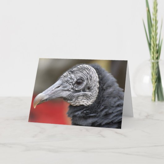 Zwarte gier foto kaart (Voorkant)