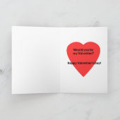 zwarte gier Valentijn Feestdagen Kaart (Binnen)