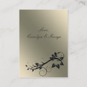 zwarte Gift register Kaarten (Achterkant)