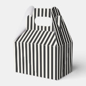 Zwarte Gingham Geest Halloween Bedankdoosjes (Achterkant)
